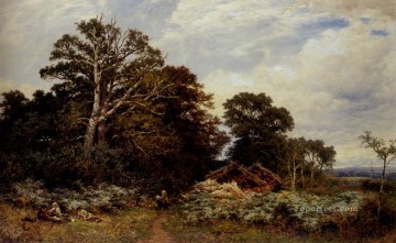 風景 Painting - サリーの森の風景 ベンジャミン・ウィリアムズ リーダーの森